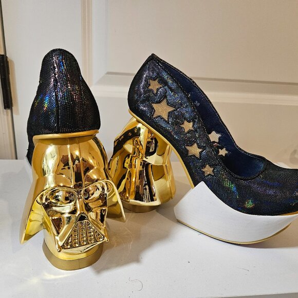 Irregular Choice Shoes - STAR WARS  Darth Vadar Irregular Choice Platform Heels